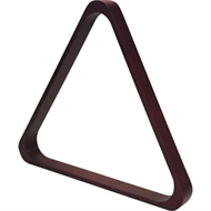 Pooltrekant Deluxe - 57,2 mm mahogni